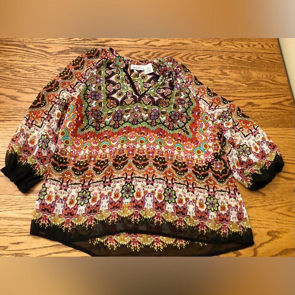 Forbidden summer sheer see-through top size XL